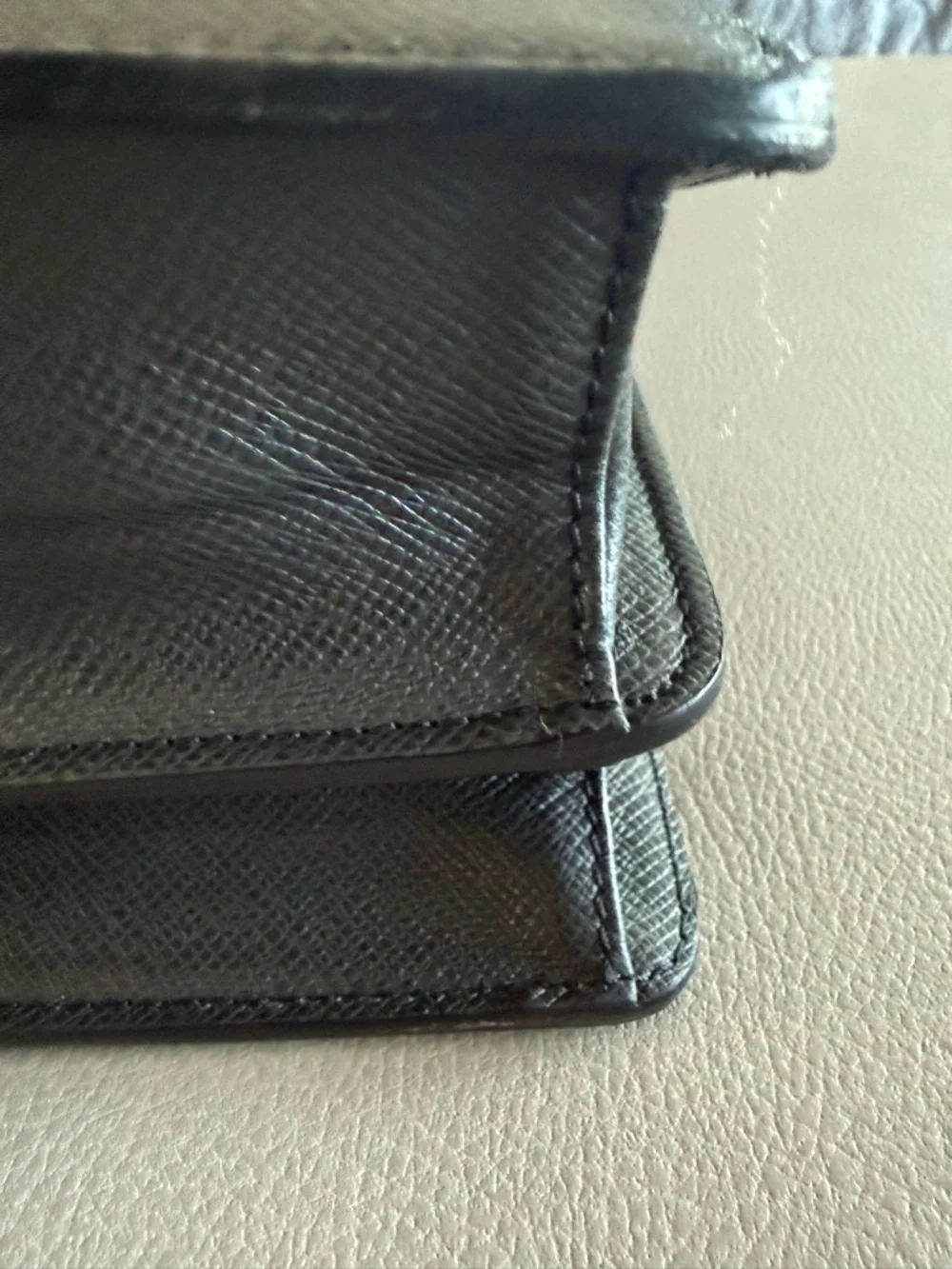 Louis Vuitton Black Men's Briefcase with Silver-Tone Lock